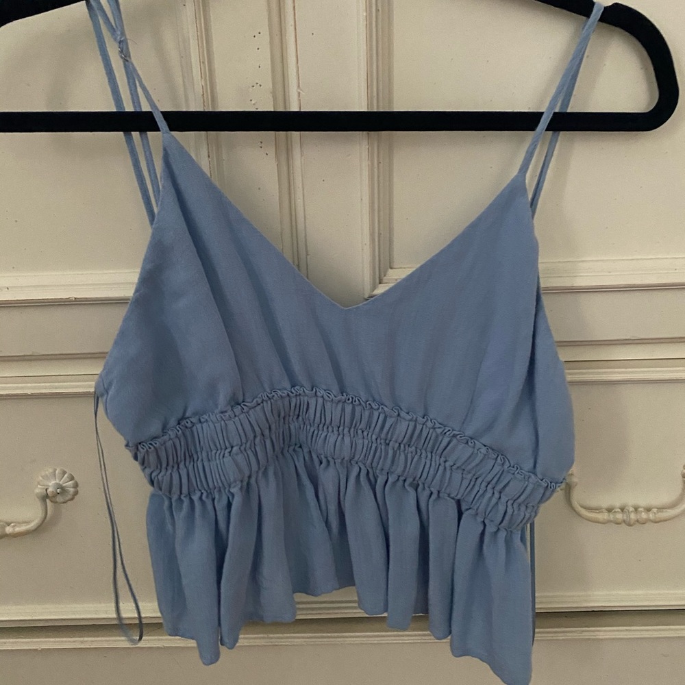 Blue boutique tank